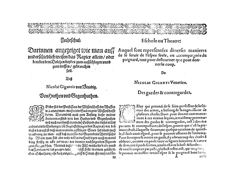 File:Escrime Novvelle ou Theatre (Nicoletto Giganti) Book 1 1619.pdf