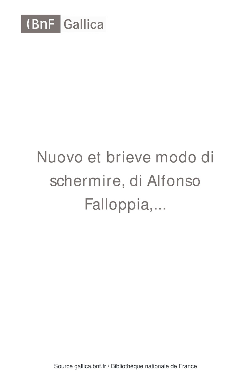 Nuovo et brieve modo di schermire (Alfonso Falloppia) 1584.pdf