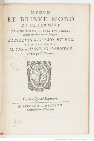 Nuovo et brieve modo di schermire (Alfonso Falloppia) 1584.pdf