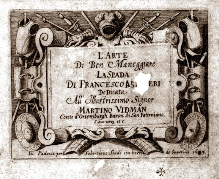 File:L’arte di ben maneggiare la spada (Francesco Fernando Alfieri) 1653.pdf
