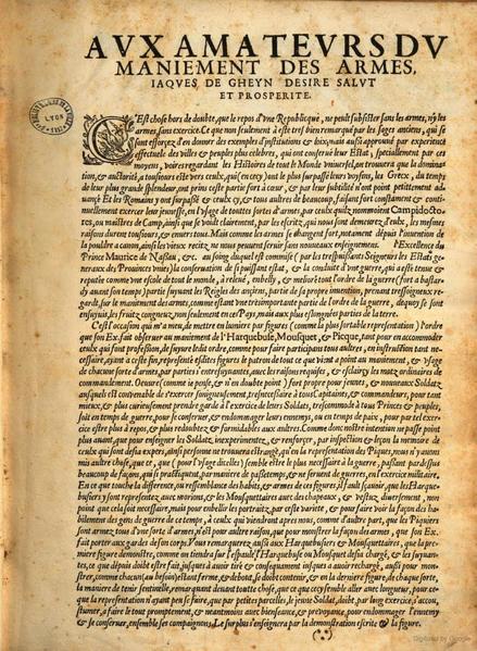 File:Maniement d'Armes d'Arquebuses, Mousquetz, et Piques (Jacob de Gheyn II) 1607.pdf