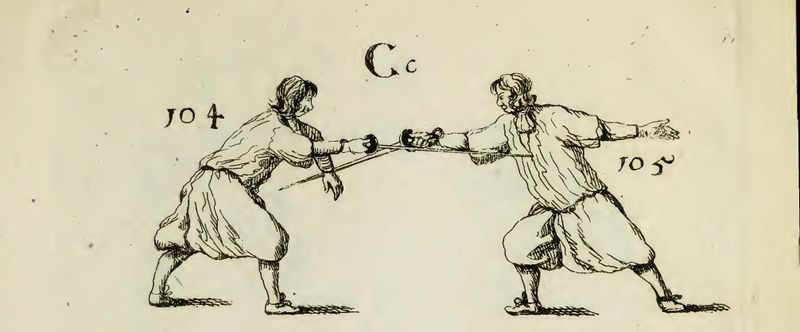 File:Bruchius Grondige Beschryvinge scherm ofte wapenkonste 1676 CC104 CC105.jpg